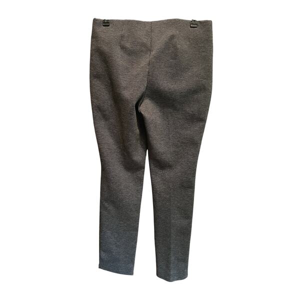 Chicos So Slimming Superior Stretch Ankle Pants Size 0 0R US 4 Black Tan Print - Picture 6 of 10